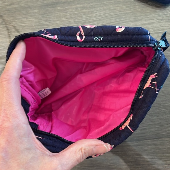 Vera Bradley Flamingo Fiesta Jewelry Case, Coin Purse, Medium Cosmetic Bag NWT - Picture 8 of 17